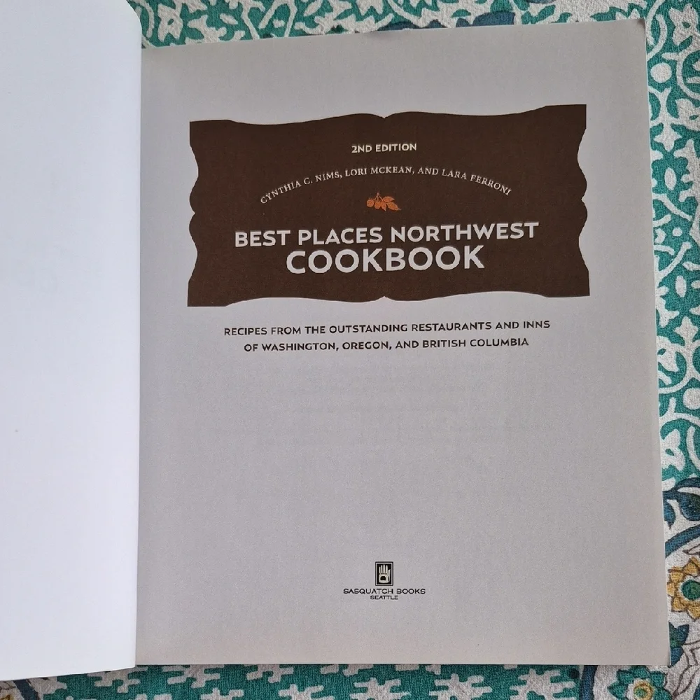 Best Places Northwest Cookbook (softcover book)
